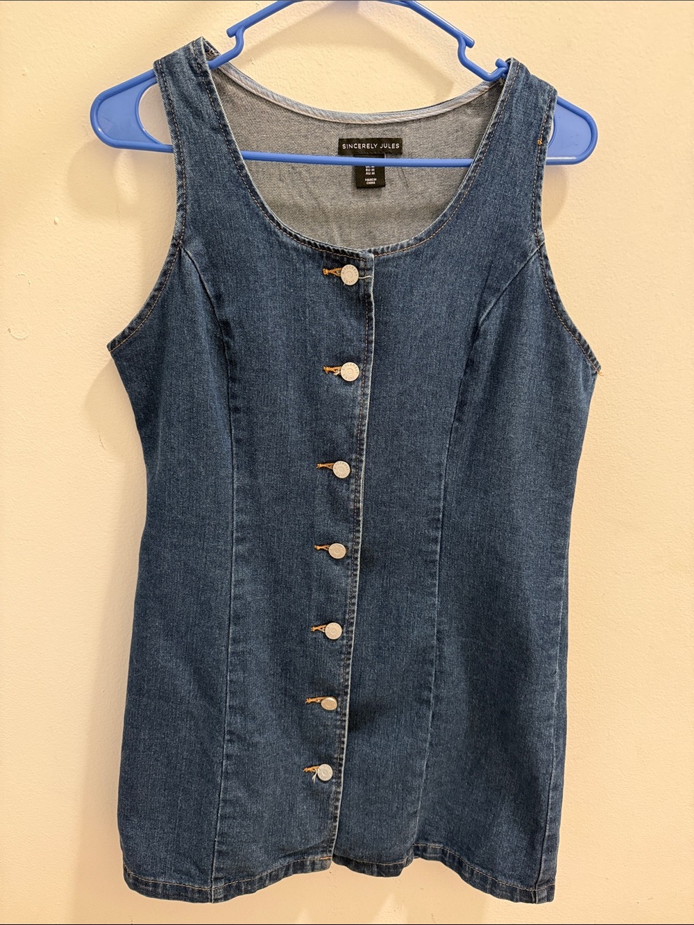 Sincerely Jules Denim button front dress